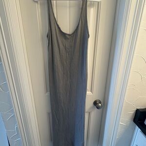 Gray Sleeveless Maxi Dress